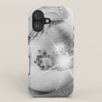 Disco Glow - Black and White Photography iPhone Case Gallery Image 1