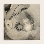 Disco Glow - Black and White Photography Wood Wall Art Gallery Image 1