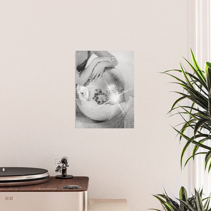 Disco Glow - Black and White Photography Poster Gallery Image 2