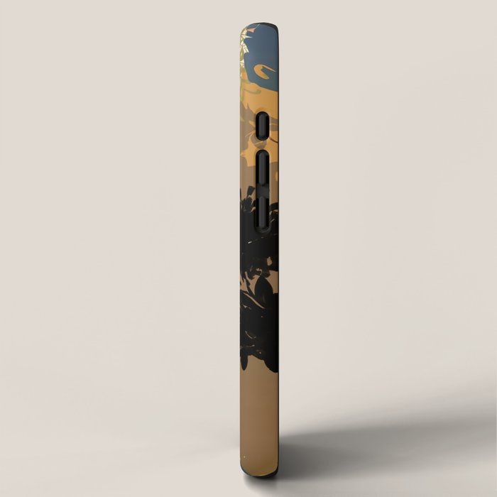 Yellow Ochre Florals iPhone Case Gallery Image 2