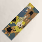 Yellow Ochre Florals Yoga Mat Gallery Image 1