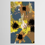 Yellow Ochre Florals Tablecloth Gallery Image 2