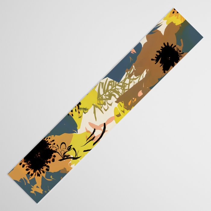 Yellow Ochre Florals Table Runner Gallery Image 3