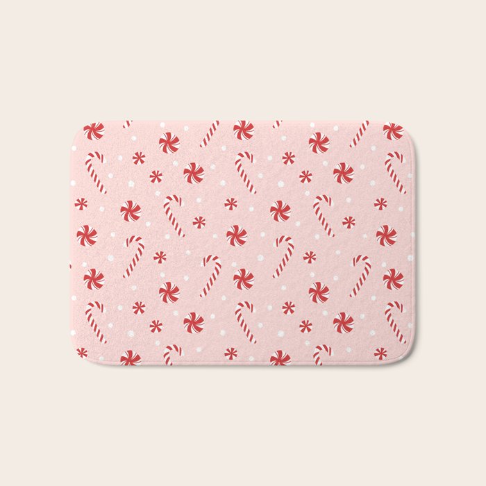 Peppermint Christmas Bath Mat Gallery Image 1