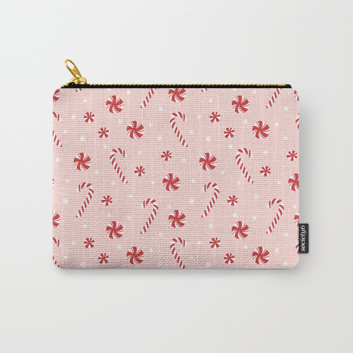 Peppermint Christmas Carry All Pouch Gallery Image 1