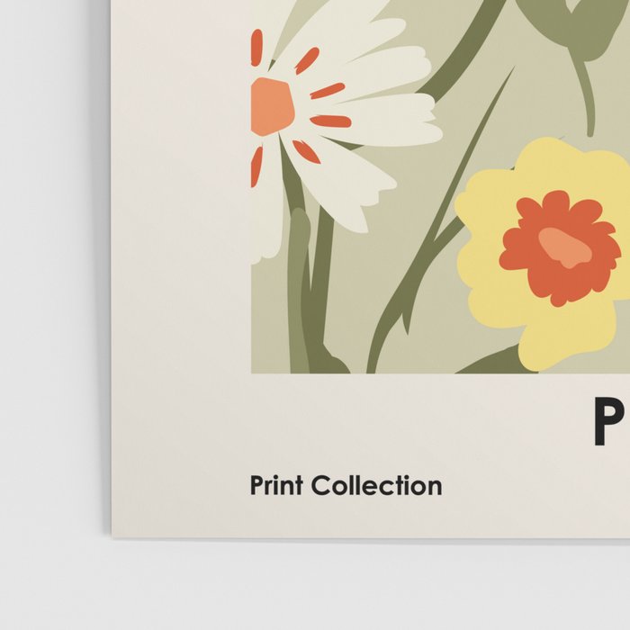 Flower Market, Prague, Abstract floral art Poster Gallery Image 3