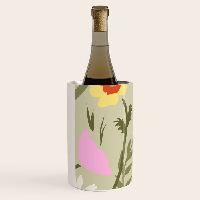 Flower Market, Prague, Abstract floral art Wine Chiller Gallery Image 2