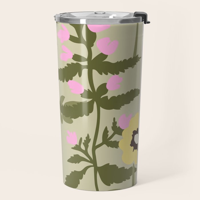 Flower Market, Prague, Abstract floral art Travel Mug Gallery Image 2