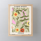 Flower Market, Prague, Abstract floral art Mini Art Print Gallery Image 1
