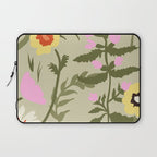 Flower Market, Prague, Abstract floral art Laptop Sleeve Gallery Image 1