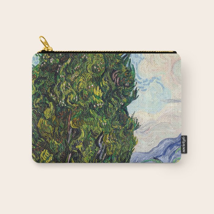 Cypresses by Vincent Van Gogh Carry All Pouch Gallery Image 1