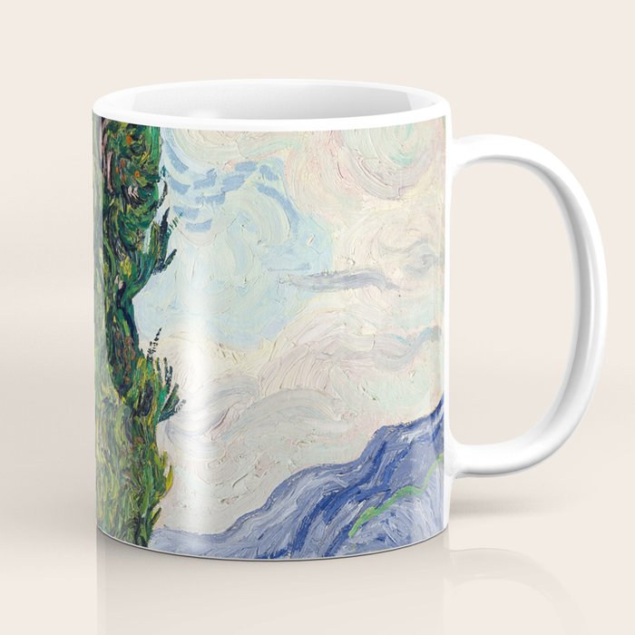 Cypresses by Vincent Van Gogh Coffee Mug Gallery Image 1
