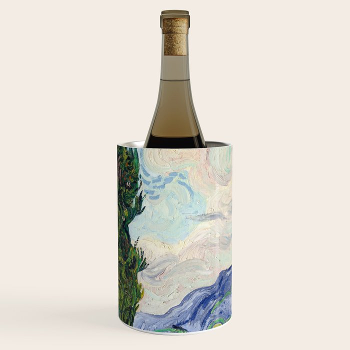 Cypresses by Vincent Van Gogh Wine Chiller Gallery Image 3