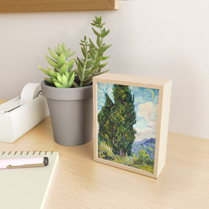 Cypresses by Vincent Van Gogh Mini Art Print Gallery Image 2