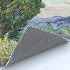 Cypresses by Vincent Van Gogh Rug Gallery Image 4