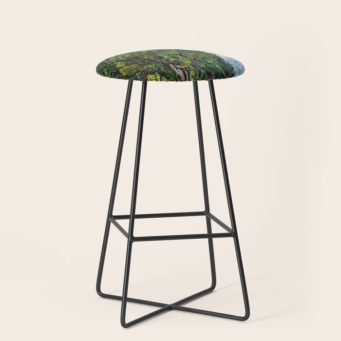 Cypresses by Vincent Van Gogh Stool Gallery Image 1