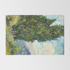 Cypresses by Vincent Van Gogh Rug Gallery Image 2