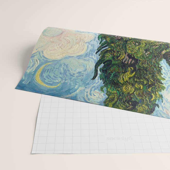 Cypresses by Vincent Van Gogh Wrapping Paper Gallery Image 2