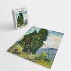 Cypresses by Vincent Van Gogh Jigsaw Puzzle Gallery Image 2