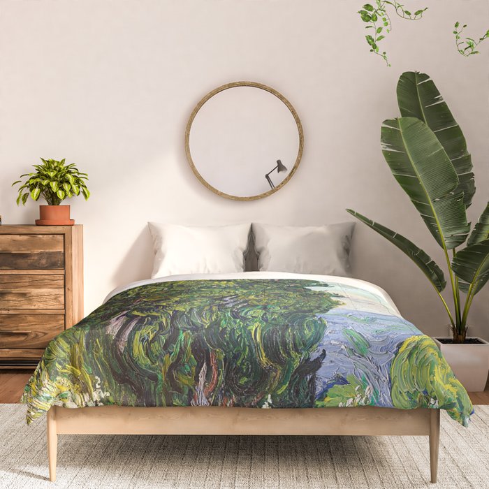 Cypresses by Vincent Van Gogh Comforter Gallery Image 3