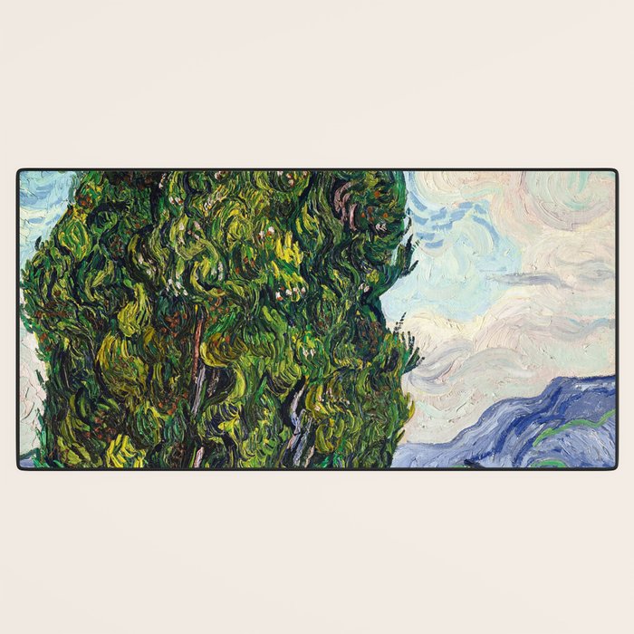 Cypresses by Vincent Van Gogh Desk Mat Gallery Image 3