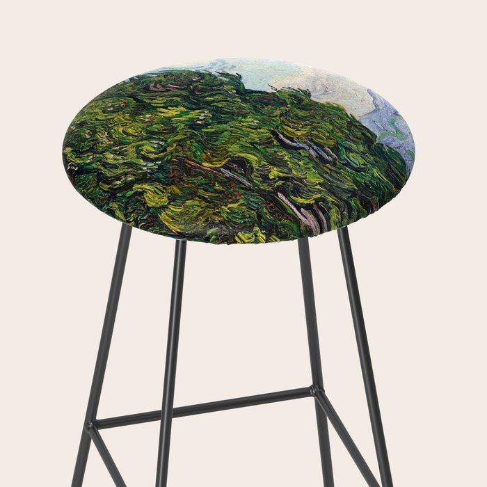 Cypresses by Vincent Van Gogh Stool Gallery Image 2