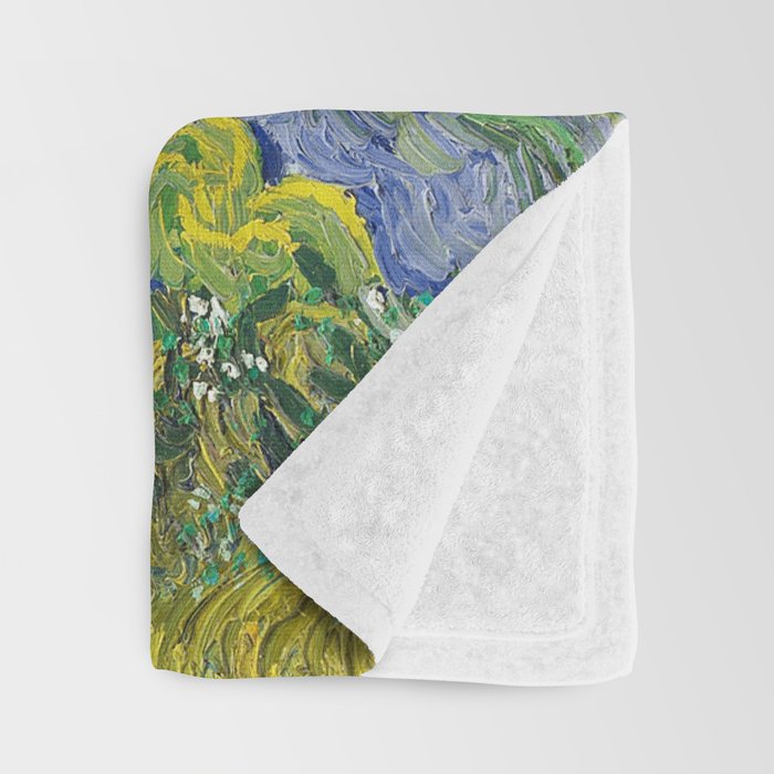 Cypresses by Vincent Van Gogh Throw Blanket Gallery Image 3
