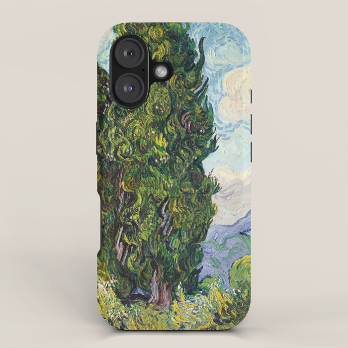 Cypresses by Vincent Van Gogh iPhone Case Gallery Image 1