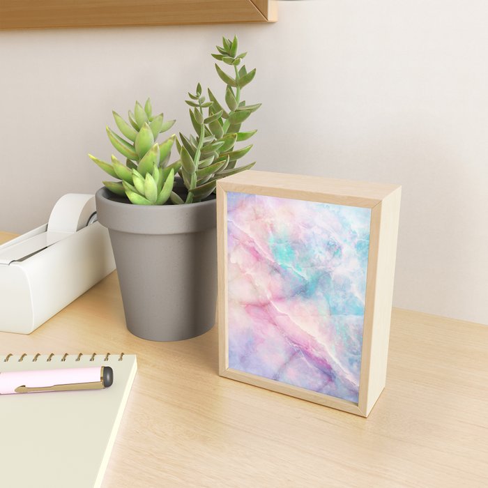 Iridescent marble Mini Art Print Gallery Image 2