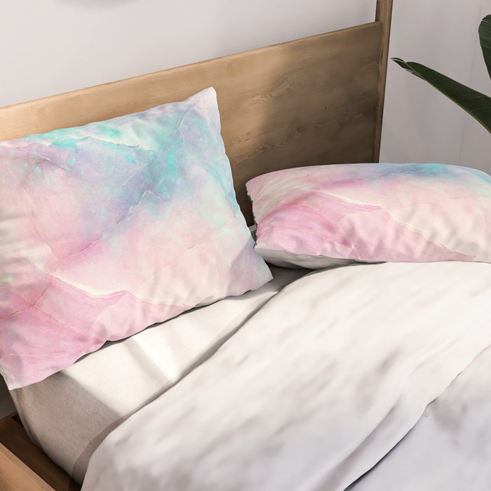 Iridescent marble Pillow Sham Gallery Image 2