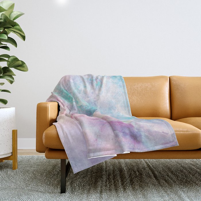 Iridescent marble Throw Blanket Gallery Image 1