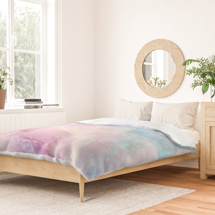 Iridescent marble Duvet Cover Gallery Image 2