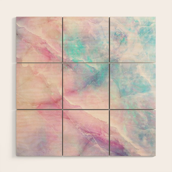 Iridescent marble Wood Wall Art Gallery Image 1