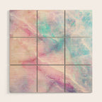 Iridescent marble Wood Wall Art Gallery Image 1