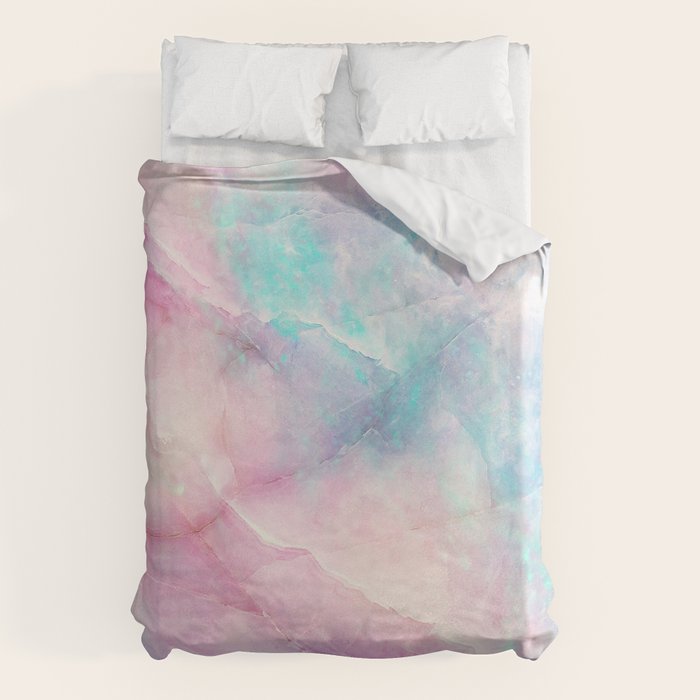 Iridescent marble Duvet Cover Gallery Image 6