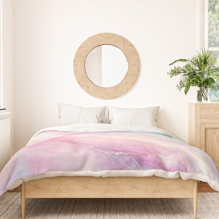 Iridescent marble Duvet Cover Gallery Image 3