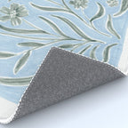 Blue and Gray Modern Florals Rug Gallery Image 4