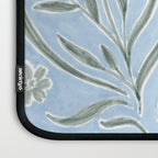 Blue and Gray Modern Florals Laptop Sleeve Gallery Image 3