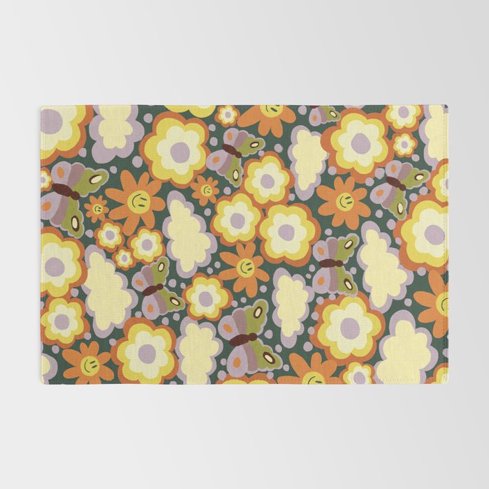 Clouds, smiles and flowers Rug Gallery Image 2