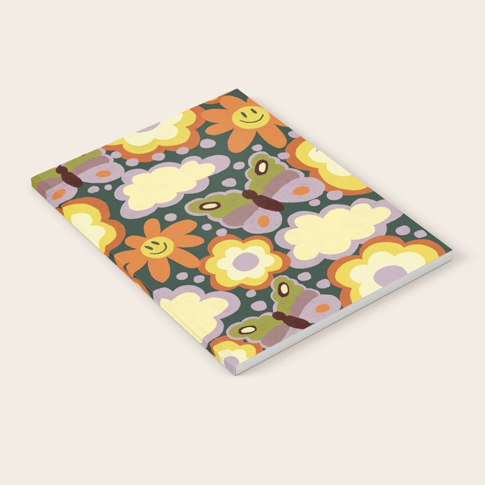 Clouds, smiles and flowers Notebook Gallery Image 2