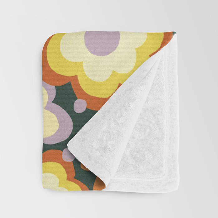 Clouds, smiles and flowers Throw Blanket Gallery Image 3