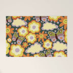 Clouds, smiles and flowers Welcome Mat Gallery Image 1