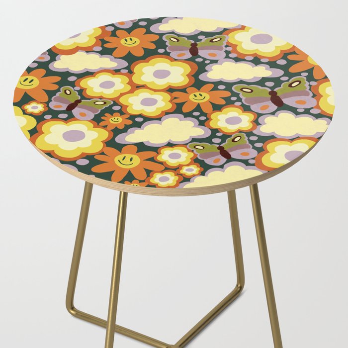 Clouds, smiles and flowers Side Table Gallery Image 2