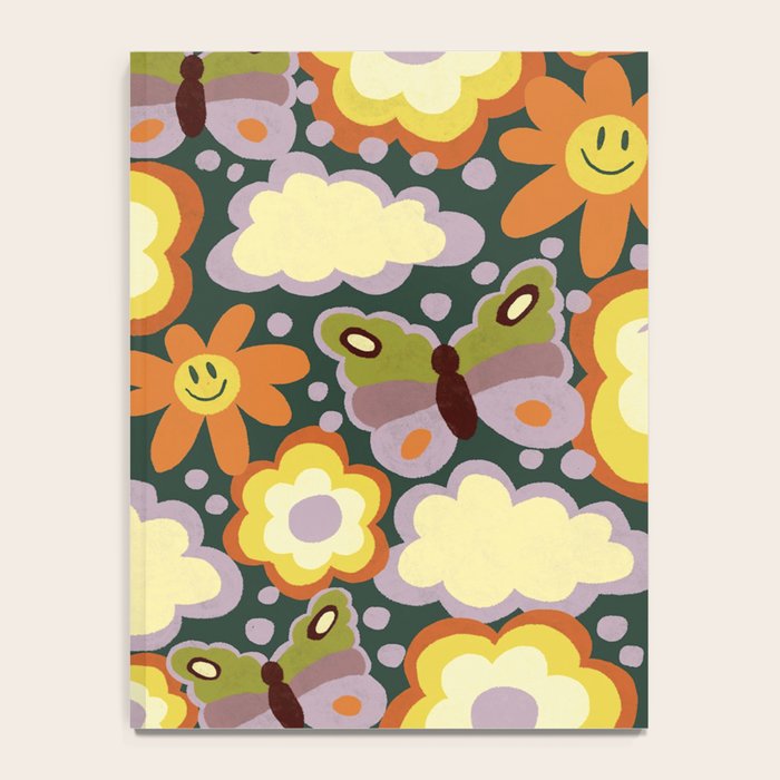 Clouds, smiles and flowers Notebook Gallery Image 4