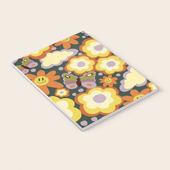Clouds, smiles and flowers Notebook Gallery Image 3