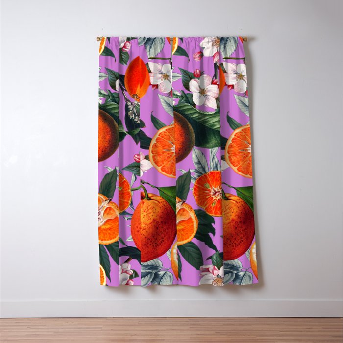 Vintage Fruit Pattern X Window Curtain Gallery Image 3