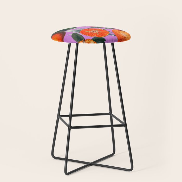 Vintage Fruit Pattern X Stool Gallery Image 1