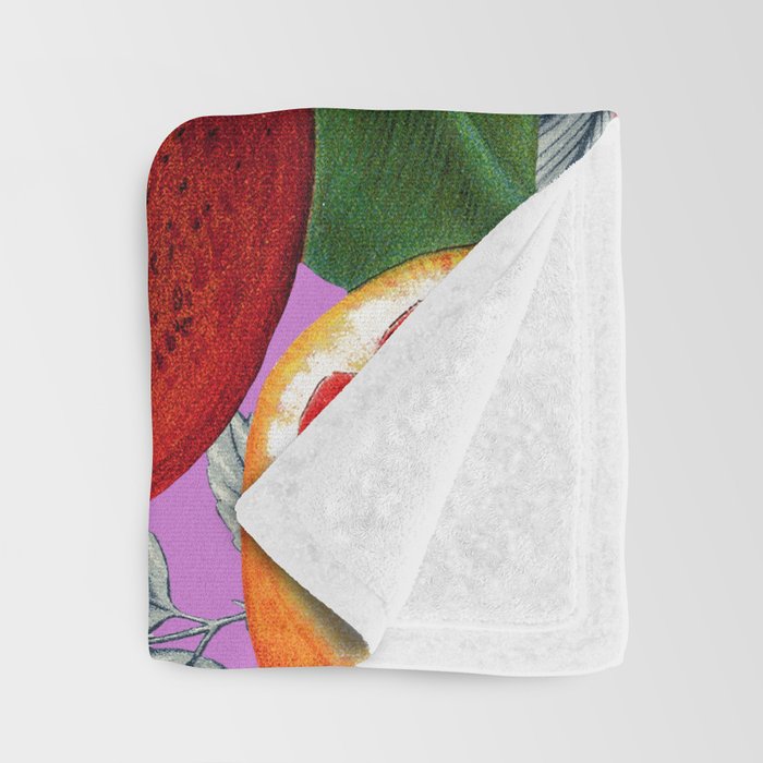 Vintage Fruit Pattern X Throw Blanket Gallery Image 3