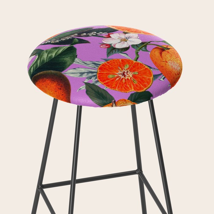 Vintage Fruit Pattern X Stool Gallery Image 2
