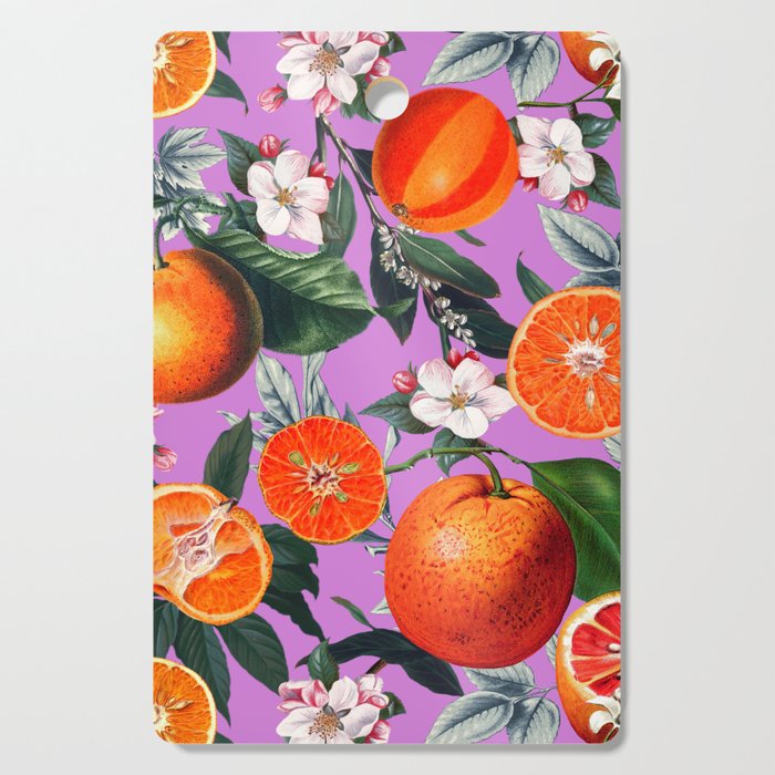 Vintage Fruit Pattern X Cutting Board Gallery Image 1